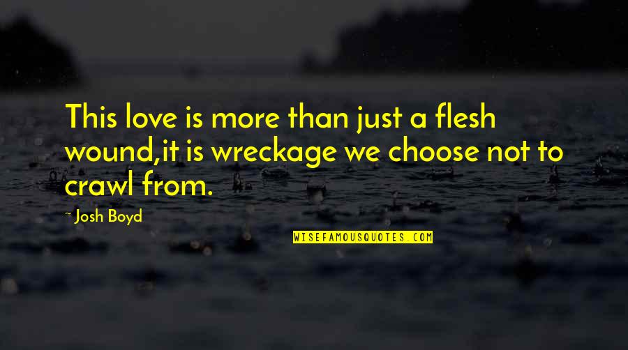 Vinnie Barbarino Quotes By Josh Boyd: This love is more than just a flesh