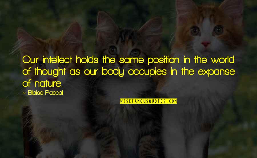Vinod Dham Quotes By Blaise Pascal: Our intellect holds the same position in the Vinod Dham Quotes By Blaise Pascal: Our intellect holds the same position in the