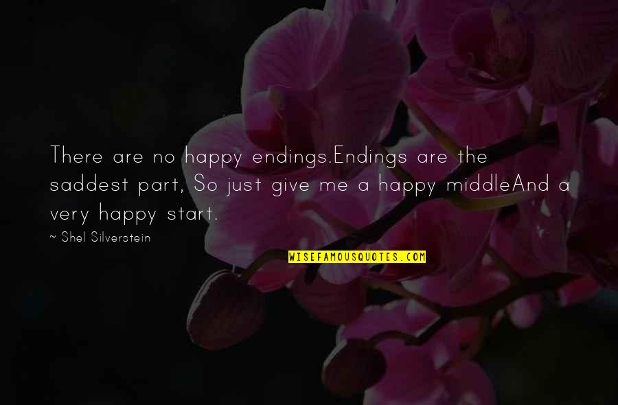Vinyl Wall Letters Quotes By Shel Silverstein: There are no happy endings.Endings are the saddest