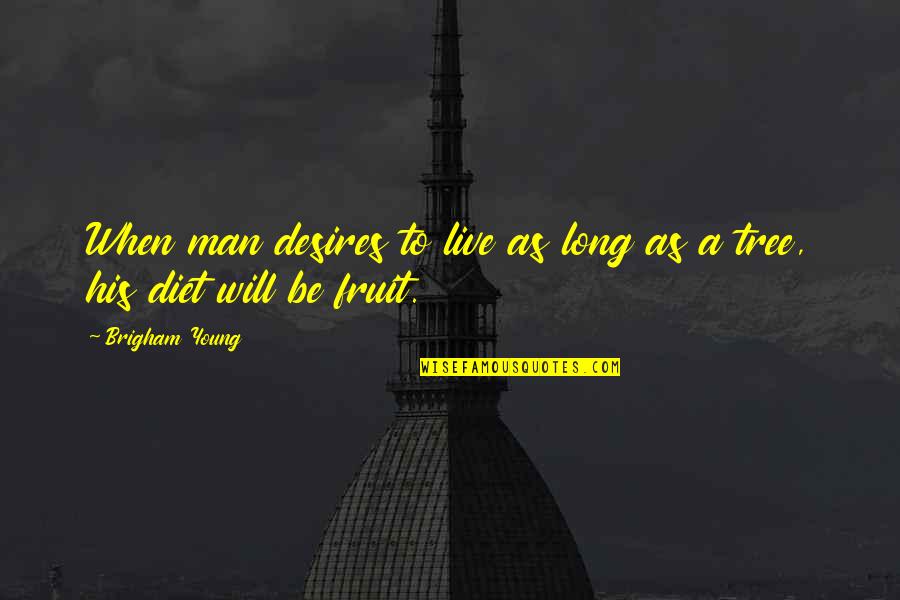 Violentas Rosa Quotes By Brigham Young: When man desires to live as long as