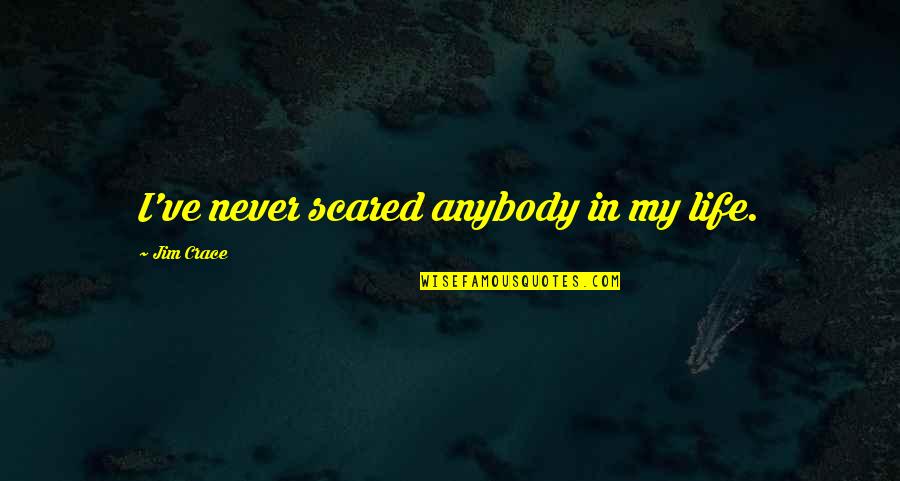 Violenza Sulle Donne Quotes By Jim Crace: I've never scared anybody in my life.