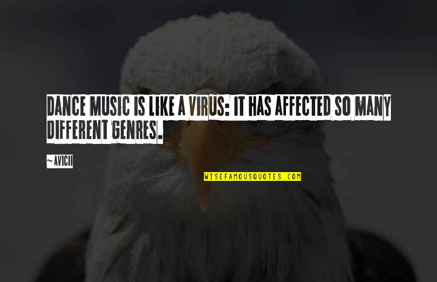 Virus's Quotes By Avicii: Dance music is like a virus: it has