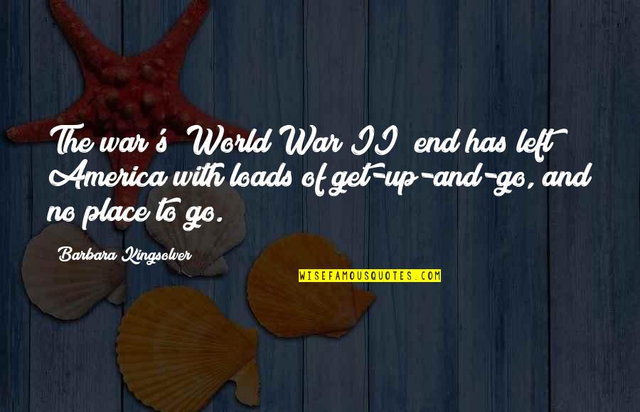 Visagie Quotes By Barbara Kingsolver: The war's [World War II] end has left