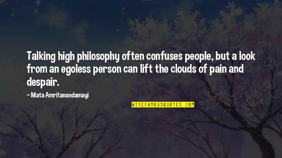 Viscomi Vincent Quotes By Mata Amritanandamayi: Talking high philosophy often confuses people, but a