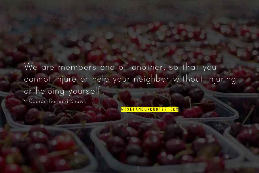 Vishu In Malayalam Quotes By George Bernard Shaw: We are members one of another; so that