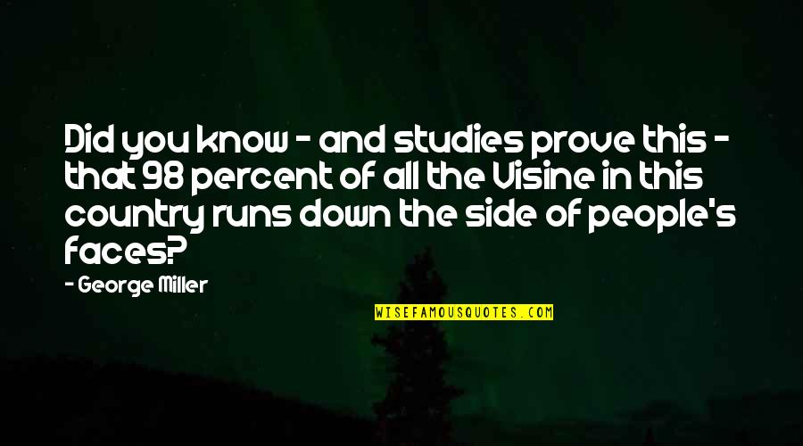 Visine A Quotes By George Miller: Did you know - and studies prove this Visine A Quotes By George Miller: Did you know - and studies prove this