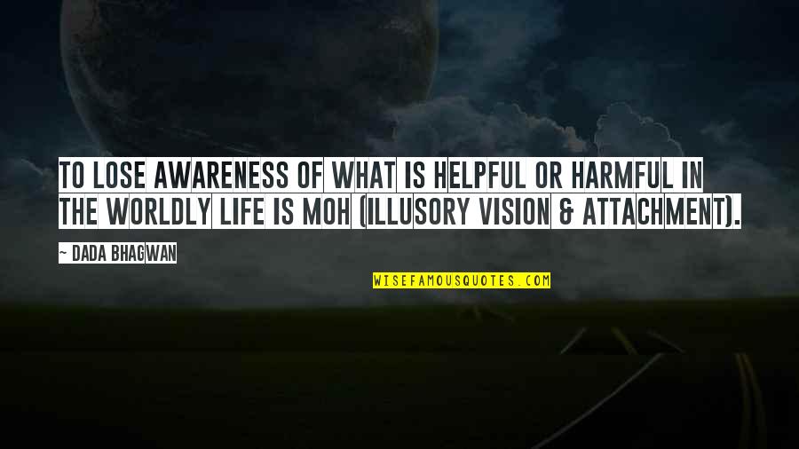 Vision Quotes Quotes By Dada Bhagwan: To lose awareness of what is helpful or