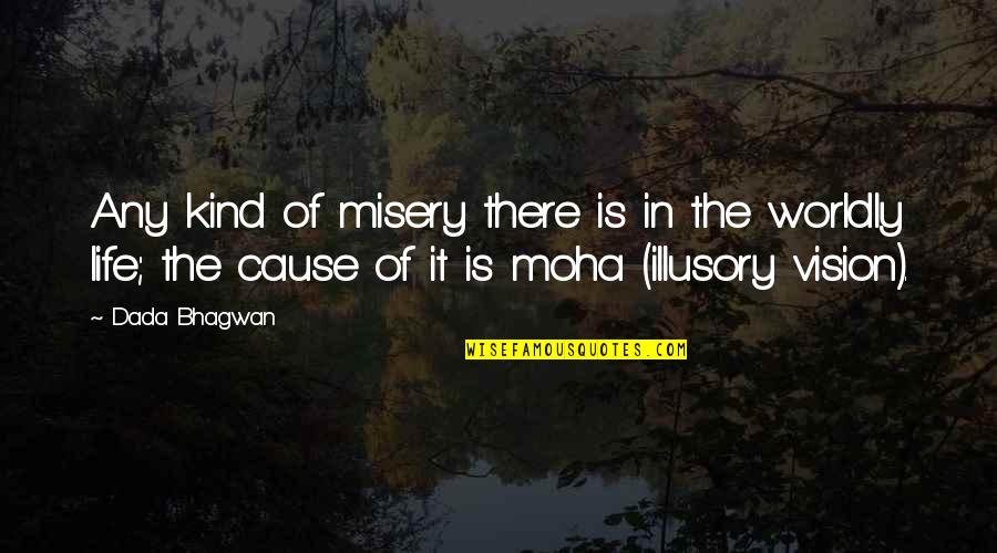 Vision Quotes Quotes By Dada Bhagwan: Any kind of misery there is in the