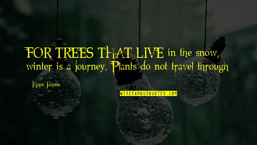 Visitamos In English Quotes By Hope Jahren: FOR TREES THAT LIVE in the snow, winter