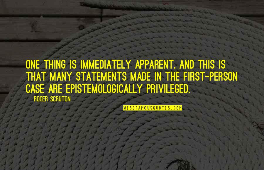 Visualizer App Quotes By Roger Scruton: One thing is immediately apparent, and this is Visualizer App Quotes By Roger Scruton: One thing is immediately apparent, and this is