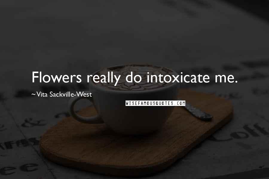 Vita Sackville-West quotes: Flowers really do intoxicate me.