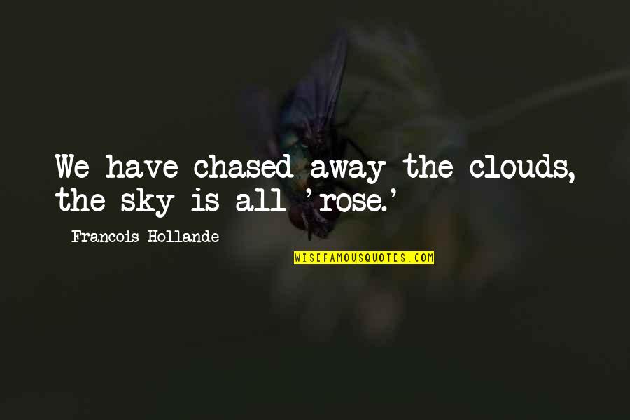 Vitals And Kidney Quotes By Francois Hollande: We have chased away the clouds, the sky
