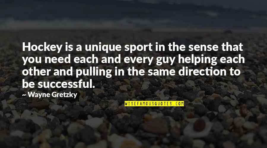 Vitellus Artemia Quotes By Wayne Gretzky: Hockey is a unique sport in the sense