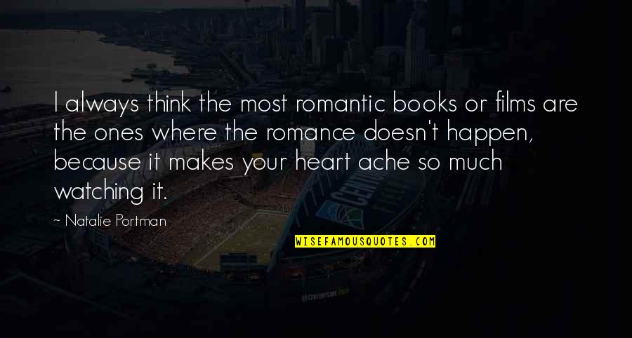 Viterelli Joe Quotes By Natalie Portman: I always think the most romantic books or Viterelli Joe Quotes By Natalie Portman: I always think the most romantic books or