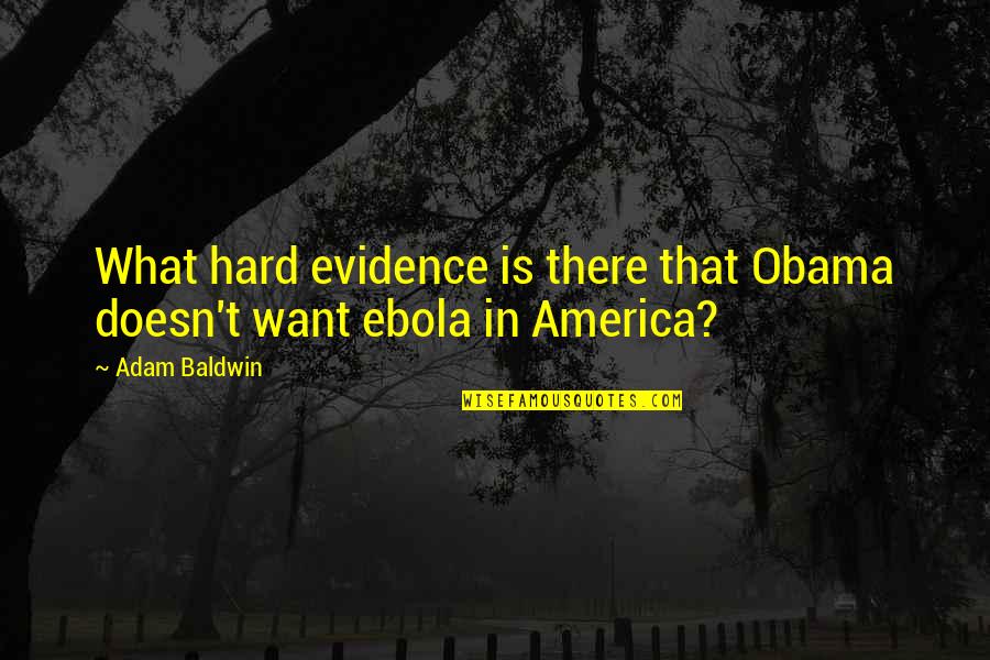 Viterna Serbuk Quotes By Adam Baldwin: What hard evidence is there that Obama doesn't