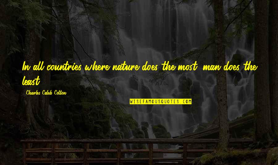 Vitrinas Comerciales Quotes By Charles Caleb Colton: In all countries where nature does the most, Vitrinas Comerciales Quotes By Charles Caleb Colton: In all countries where nature does the most,