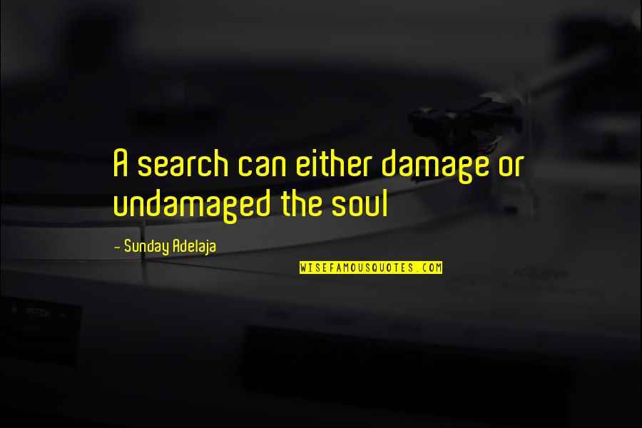 Vitunguu Quotes By Sunday Adelaja: A search can either damage or undamaged the