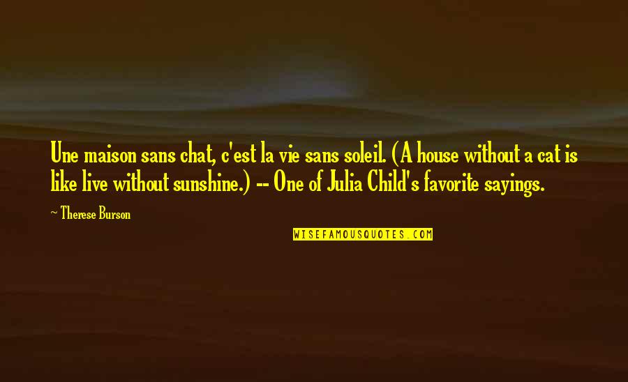 Vivanco Rioja Quotes By Therese Burson: Une maison sans chat, c'est la vie sans Vivanco Rioja Quotes By Therese Burson: Une maison sans chat, c'est la vie sans