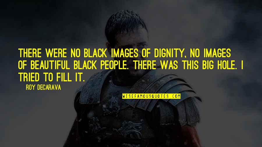 Vividata Quotes By Roy DeCarava: There were no black images of dignity, no Vividata Quotes By Roy DeCarava: There were no black images of dignity, no