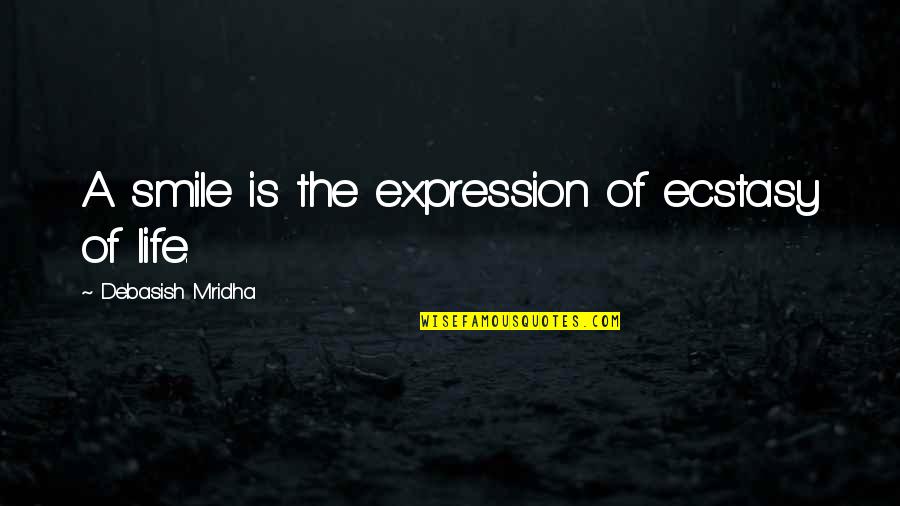 Vivu Quotes By Debasish Mridha: A smile is the expression of ecstasy of