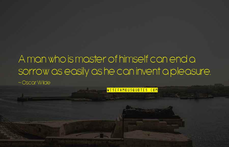 Vkn Quotes By Oscar Wilde: A man who is master of himself can