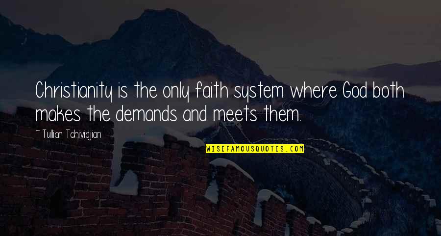 Vladas Zajanckauskas Quotes By Tullian Tchividjian: Christianity is the only faith system where God Vladas Zajanckauskas Quotes By Tullian Tchividjian: Christianity is the only faith system where God