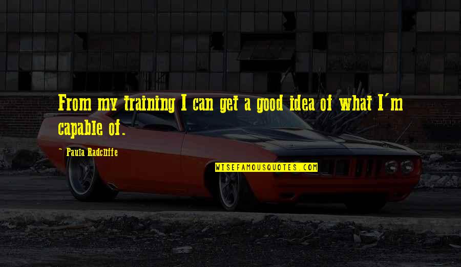 Vladimirovich Vahnin Quotes By Paula Radcliffe: From my training I can get a good Vladimirovich Vahnin Quotes By Paula Radcliffe: From my training I can get a good