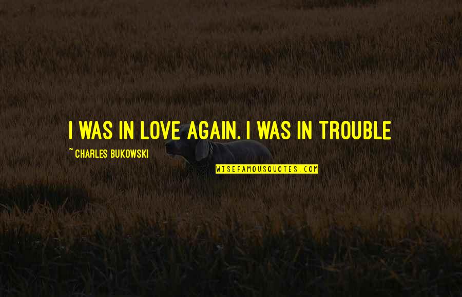 Vlastita Mjenica Quotes By Charles Bukowski: I was in love again. I was in