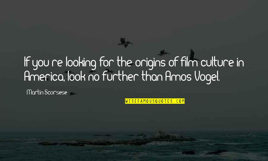 Vogel Quotes By Martin Scorsese: If you're looking for the origins of film