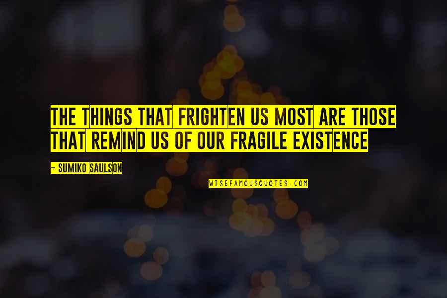 Vogelsong Mansion Quotes By Sumiko Saulson: The things that frighten us most are those