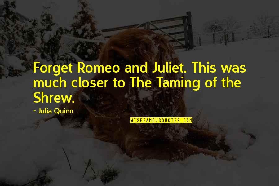 Voils Burial Ground Quotes By Julia Quinn: Forget Romeo and Juliet. This was much closer