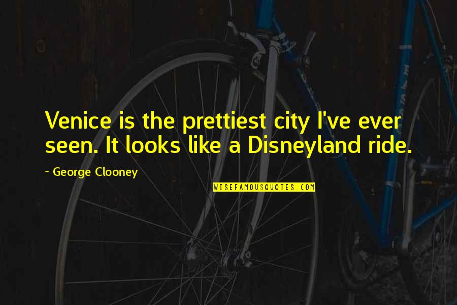 Volcra Fanart Quotes By George Clooney: Venice is the prettiest city I've ever seen.