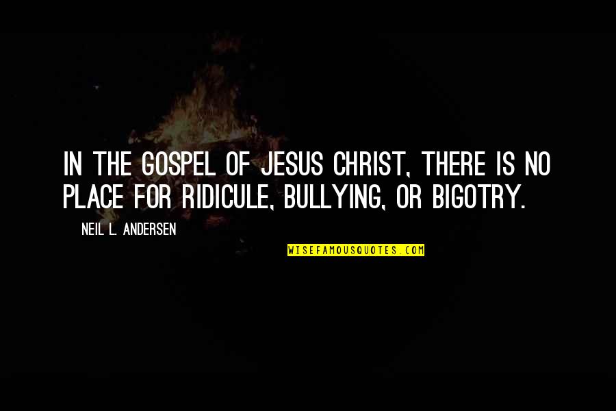Voldemars Veiss Quotes By Neil L. Andersen: In the gospel of Jesus Christ, there is Voldemars Veiss Quotes By Neil L. Andersen: In the gospel of Jesus Christ, there is