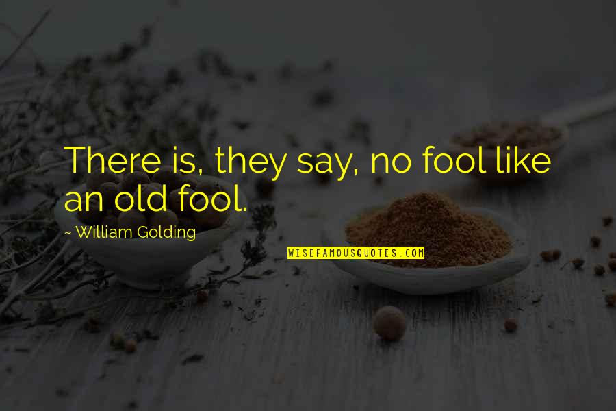 Vollaro Air Quotes By William Golding: There is, they say, no fool like an