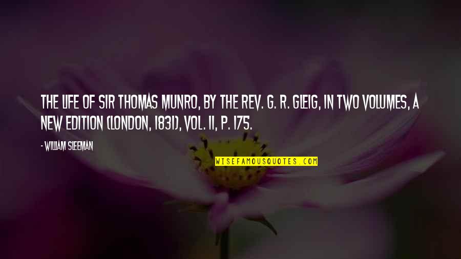Vol's Quotes By William Sleeman: The Life of Sir Thomas Munro, by the Vol's Quotes By William Sleeman: The Life of Sir Thomas Munro, by the
