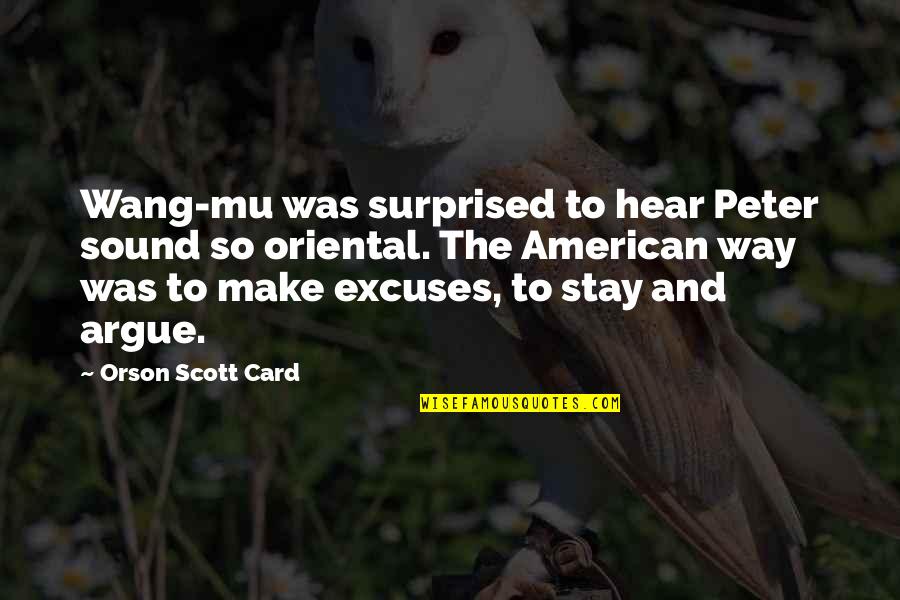 Voltarol Emulgel Quotes By Orson Scott Card: Wang-mu was surprised to hear Peter sound so