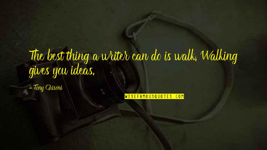 Vonalak Quotes By Tony Grisoni: The best thing a writer can do is