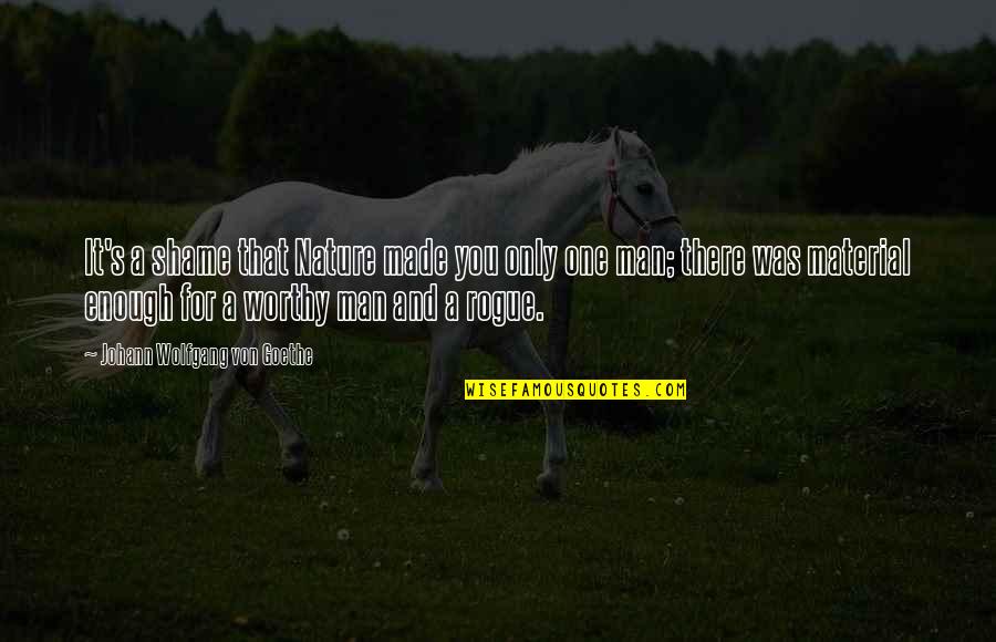 Von's Quotes By Johann Wolfgang Von Goethe: It's a shame that Nature made you only Von's Quotes By Johann Wolfgang Von Goethe: It's a shame that Nature made you only