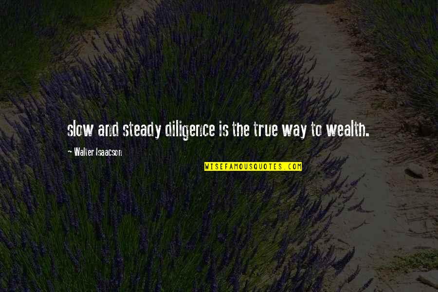 Voodooism Quotes By Walter Isaacson: slow and steady diligence is the true way