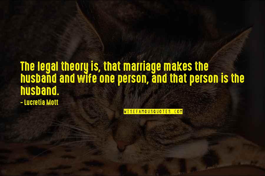 Vorhang Auf Quotes By Lucretia Mott: The legal theory is, that marriage makes the Vorhang Auf Quotes By Lucretia Mott: The legal theory is, that marriage makes the