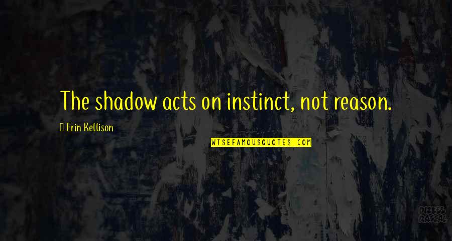 Vorhang Ikea Quotes By Erin Kellison: The shadow acts on instinct, not reason. Vorhang Ikea Quotes By Erin Kellison: The shadow acts on instinct, not reason.