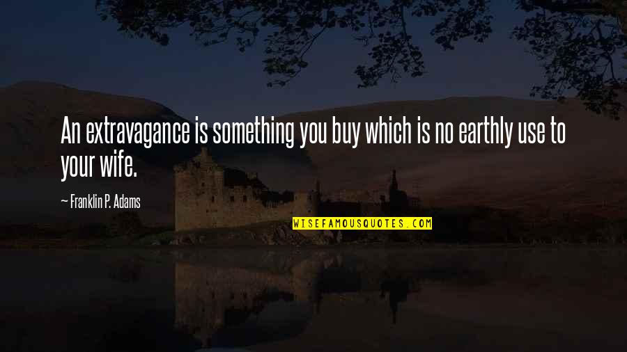 Vorlesen Quotes By Franklin P. Adams: An extravagance is something you buy which is Vorlesen Quotes By Franklin P. Adams: An extravagance is something you buy which is