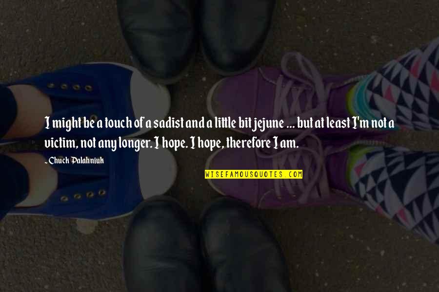 Vornicu Valentin Quotes By Chuck Palahniuk: I might be a touch of a sadist Vornicu Valentin Quotes By Chuck Palahniuk: I might be a touch of a sadist
