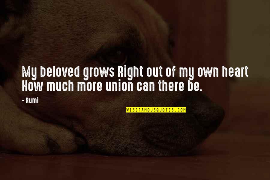Vorticists Artists Quotes By Rumi: My beloved grows Right out of my own