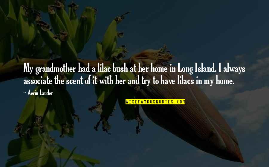 Votorantim Sp Quotes By Aerin Lauder: My grandmother had a lilac bush at her Votorantim Sp Quotes By Aerin Lauder: My grandmother had a lilac bush at her