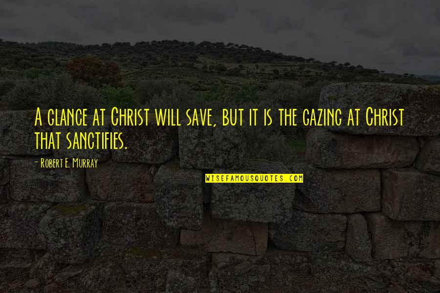 Vpedal Hotkeys Quotes By Robert E. Murray: A glance at Christ will save, but it