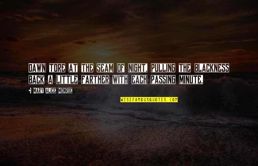 Vrelo Bune Quotes By Mary Alice Monroe: Dawn tore at the seam of night, pulling Vrelo Bune Quotes By Mary Alice Monroe: Dawn tore at the seam of night, pulling