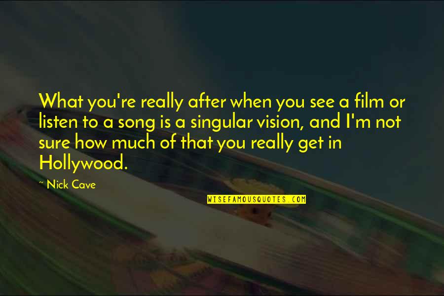 Vrezh Terastvatstryan Quotes By Nick Cave: What you're really after when you see a Vrezh Terastvatstryan Quotes By Nick Cave: What you're really after when you see a