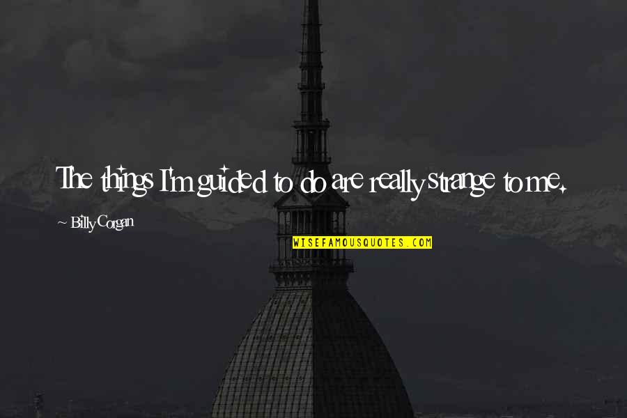 Vriendinnetjes Quotes By Billy Corgan: The things I'm guided to do are really Vriendinnetjes Quotes By Billy Corgan: The things I'm guided to do are really