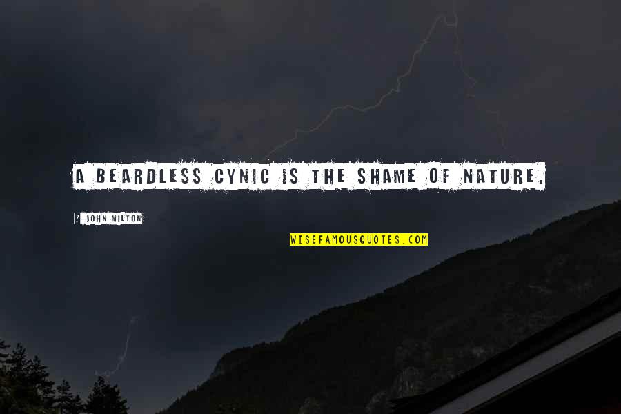 Vstorrent Quotes By John Milton: A beardless cynic is the shame of nature. Vstorrent Quotes By John Milton: A beardless cynic is the shame of nature.